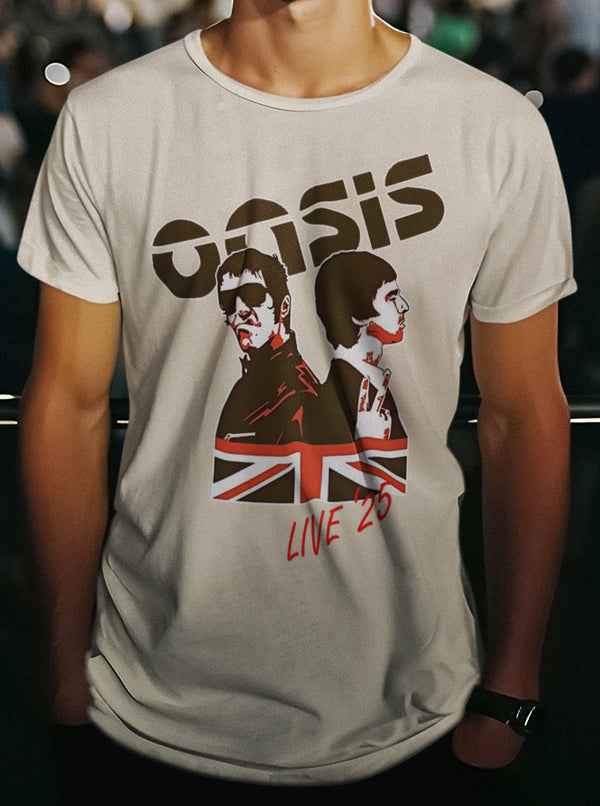 Unisex Oasis Monochrome Live '25. Soft-Style T-Shirt
