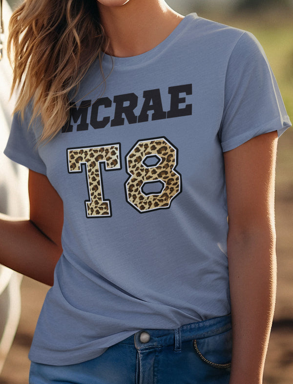 Classy Tate McRae Concert Tee | T8 Leopard Print T-Shirt